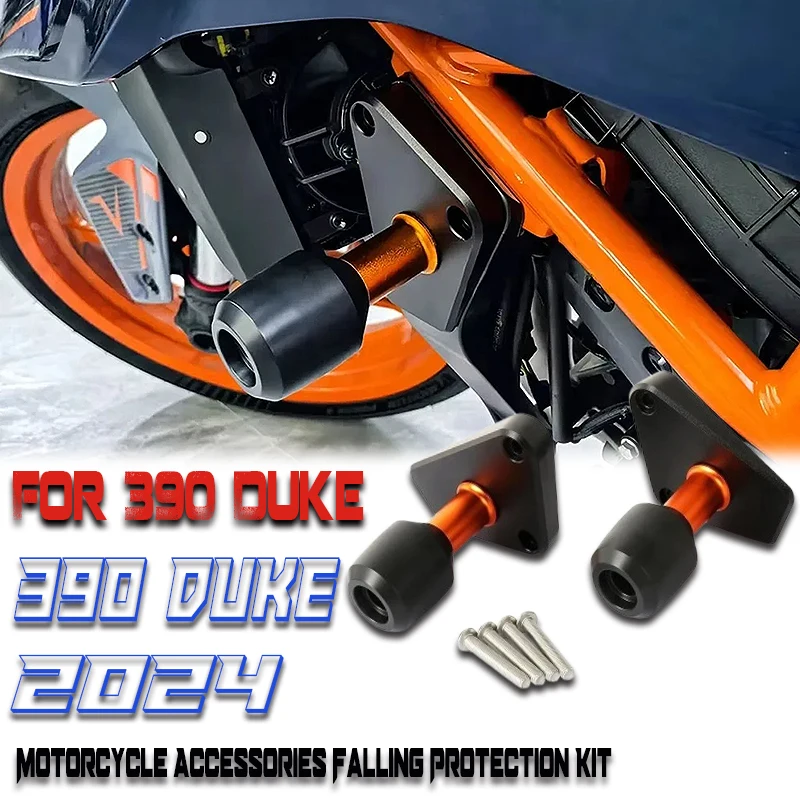 

New Motorcycle Accessories For 390 Duke 390DUKE 390 Duke 2024 Falling Protection Crash Protectors Frame Sliders Kit 390 Duke