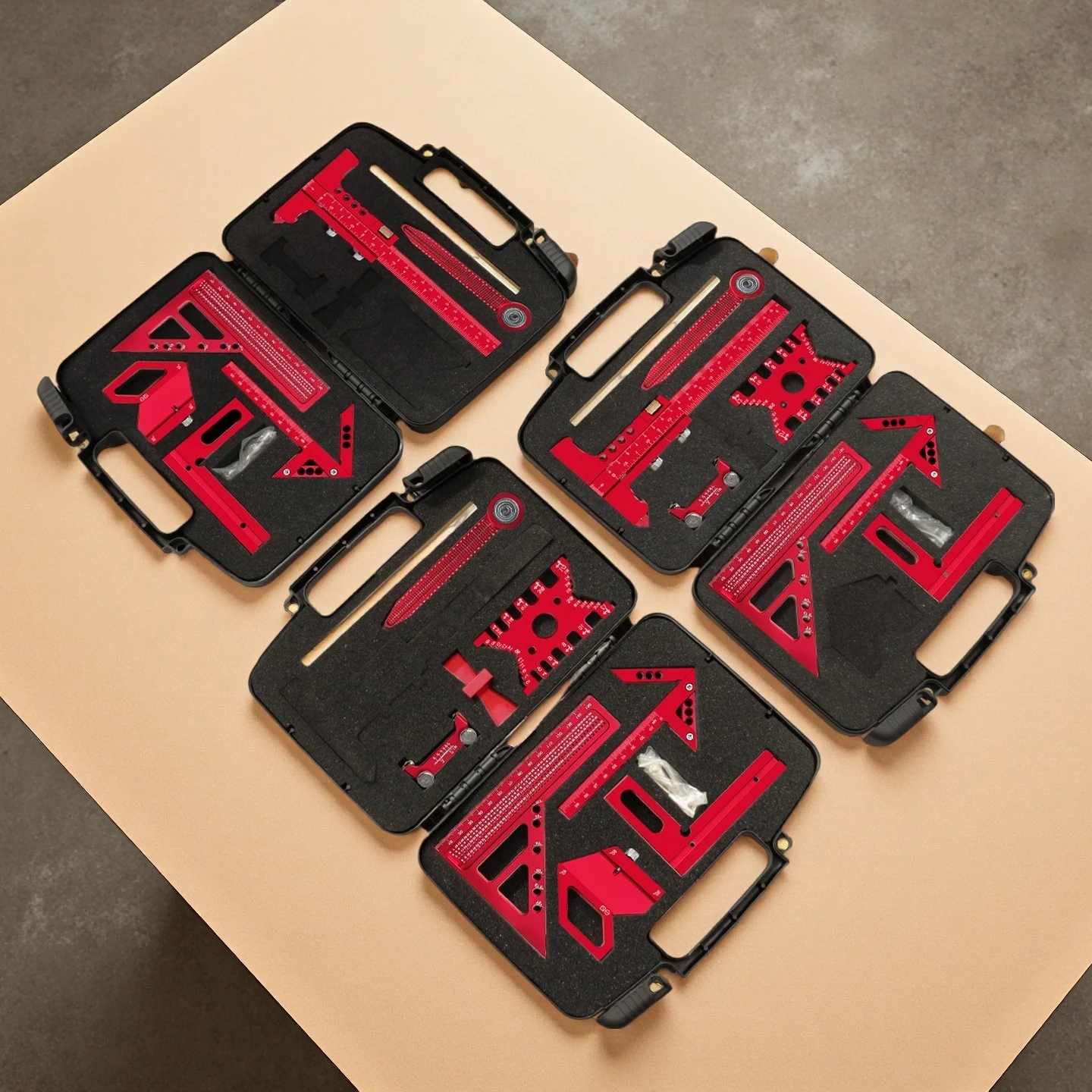 

6/7/8/9/10 шт. прецизионный набор для деревообработки с коробкой, инструменты для быстрого сращивания, инструменты для планирования и макета, линейка для разметки, инструменты «сделай сам», алюминий