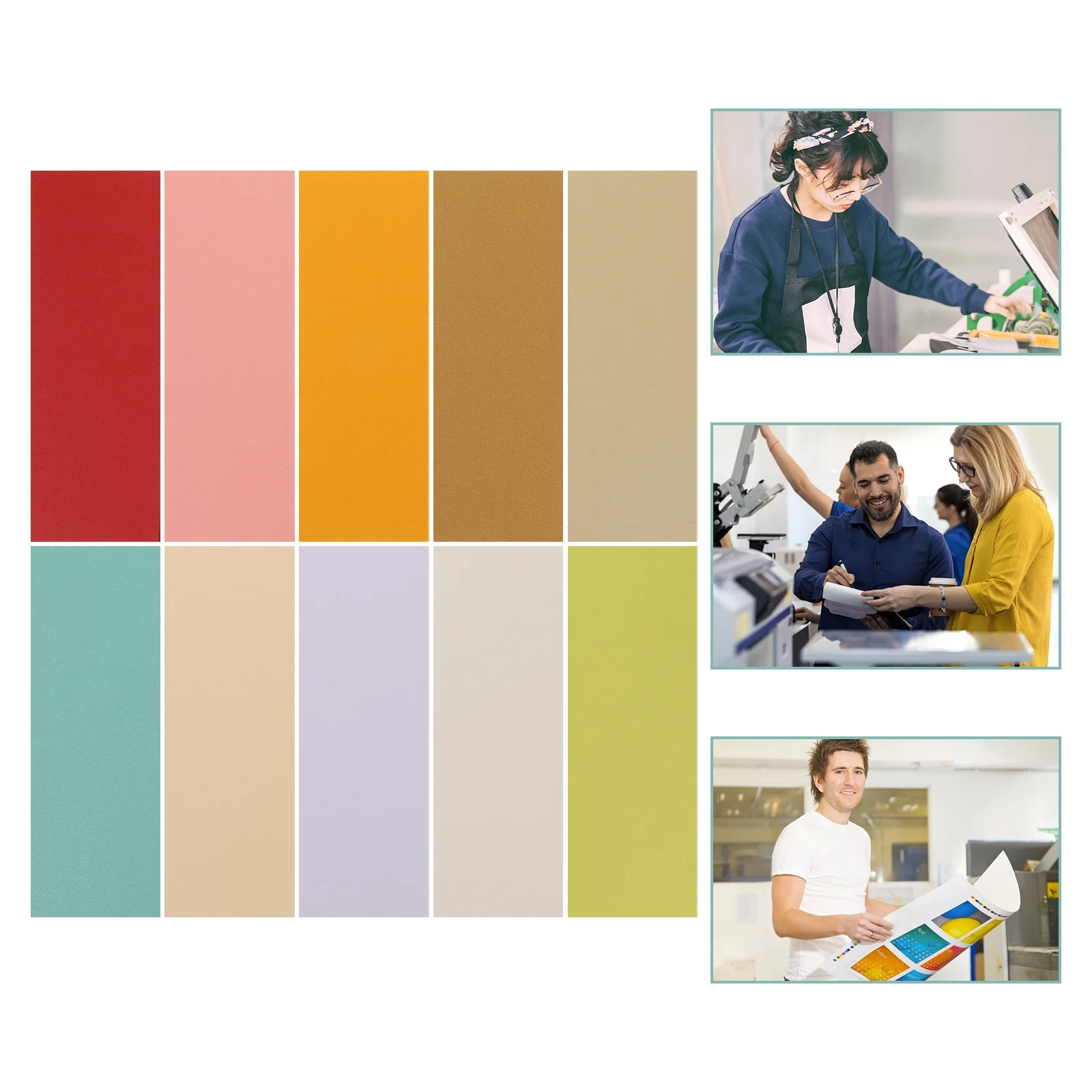 50 個のカラフルな真珠光沢のある紙キラキラメタリックカードストック DIY 工芸品用手作り用品多用途紙 DIY 用品