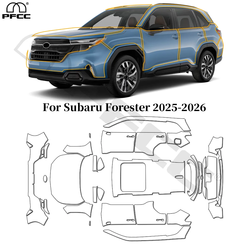 

For Subaru Forester 2025-UP TPU Paint Protection Film Pre-cut PPF Car Body Clear Bra Anti-scratch Resistant Invisible Repairable