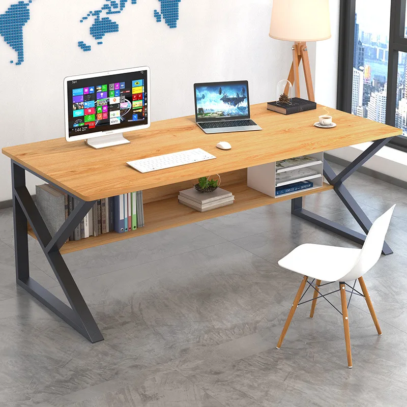 

Household minimalist modern office desk, office owner, single person, 2 bedroom, student desk, simple large desktop