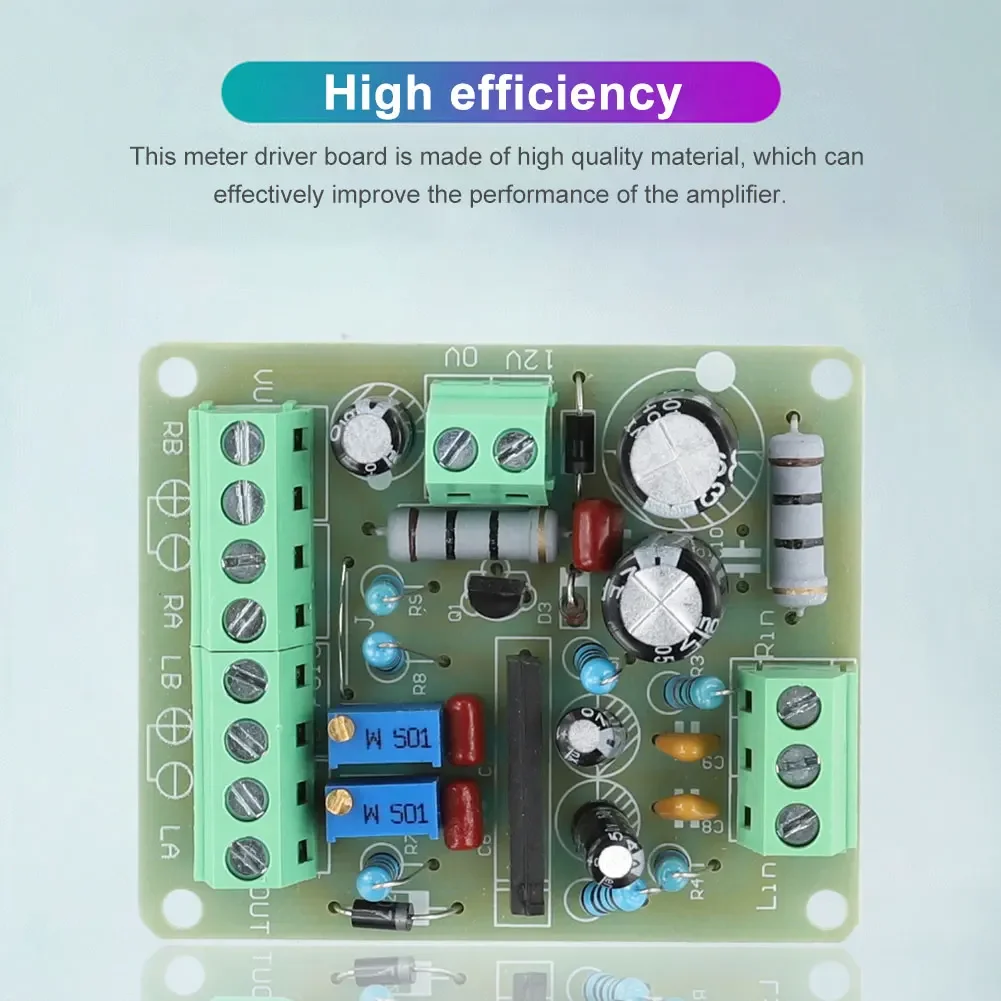 TA7318P VU Meter Driver PCB Board Stereo Module DC 12V VU Meter Stereo Amplifier Board for Audio Preamp Amplifier