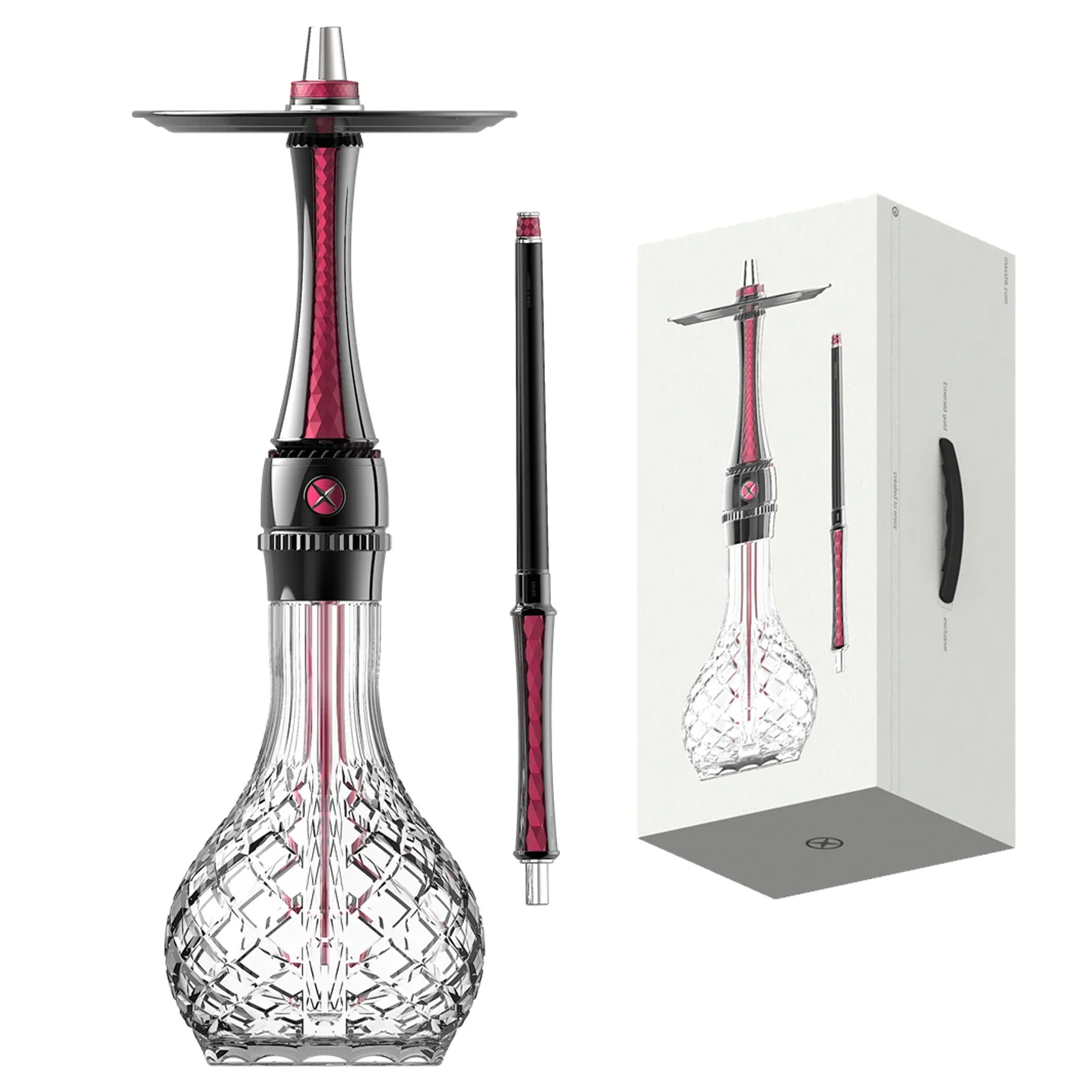 

Maxx Royal Shisha Hookah Set 304 Stainless Steel Large Hookah Smoking Set Russian Shisha With Bottle