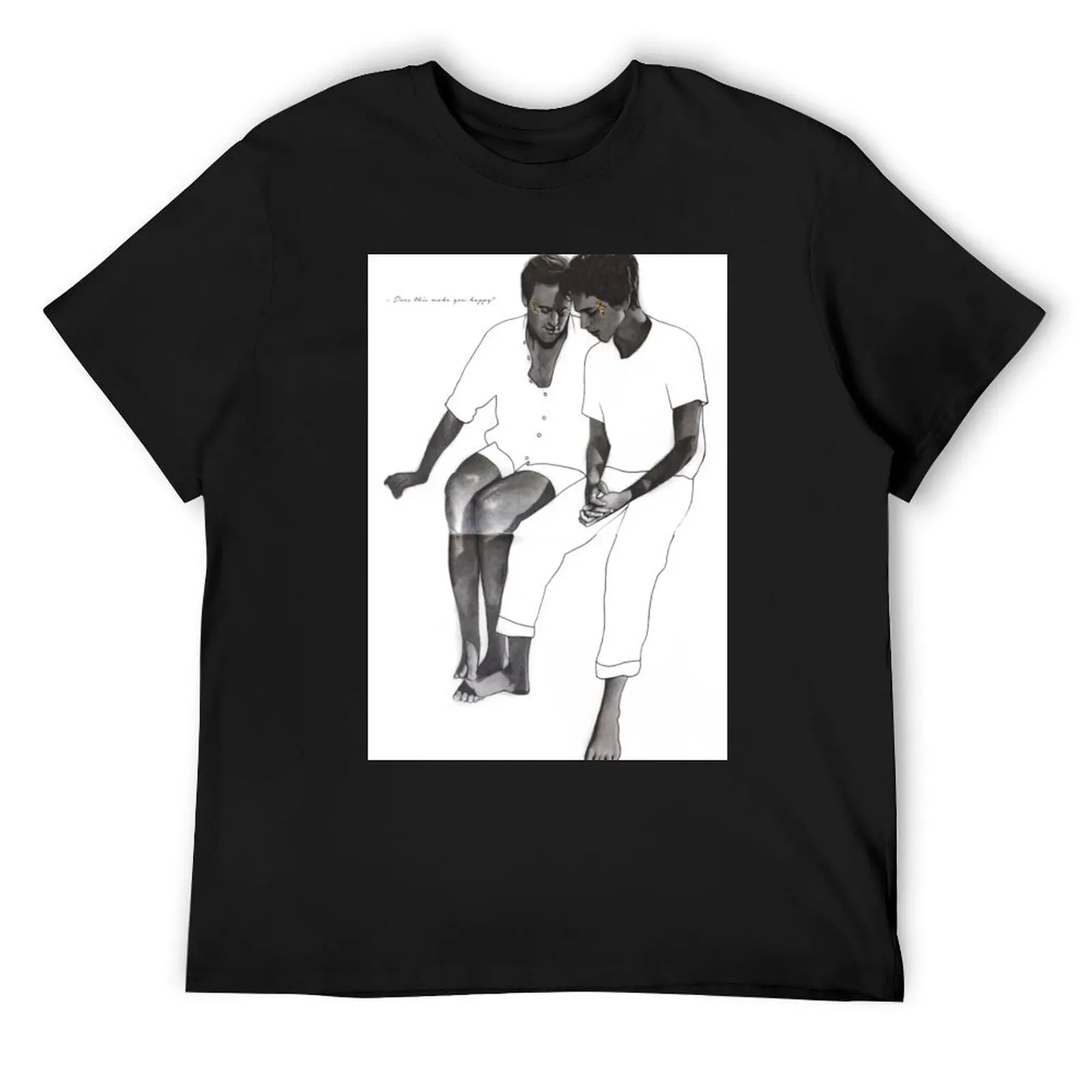 

Does this make you happy T-Shirt plain graphic shirts football t shirt anime mens t shirt