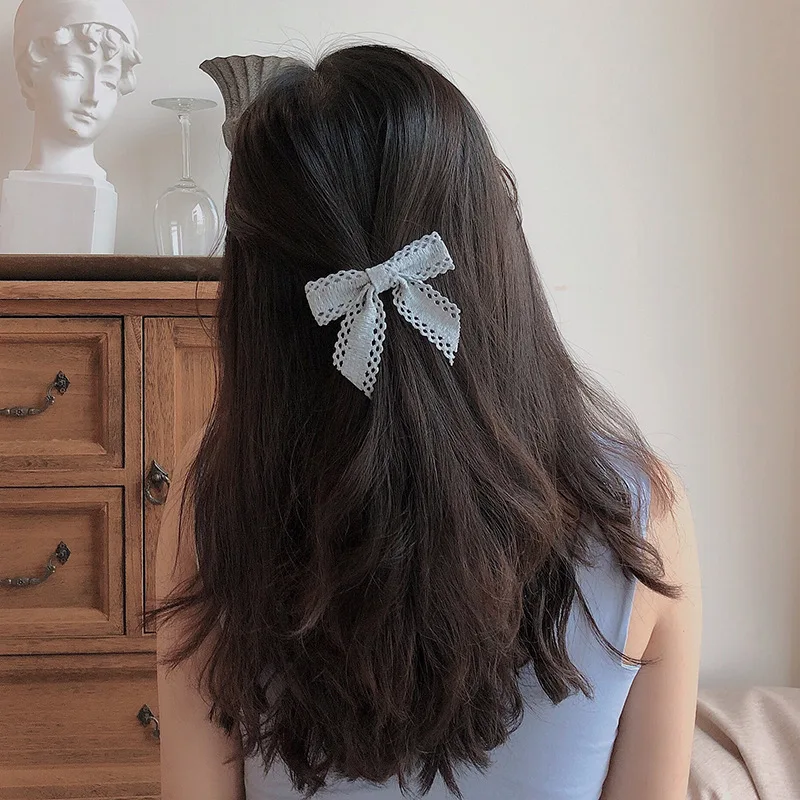 New Girl Hollowed-out Big Bow Hairpin All Simple Style Hair Card Temperament Back Head Instagram Clip Hair Accessories