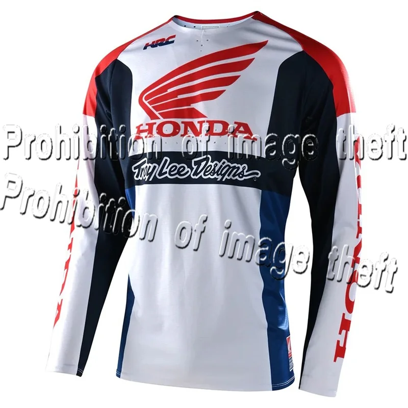 قميص هوندا بأكمام طويلة للرجال بشعار جناح كلاسيكي للخريف والشتاء سميك بأكمام طويلة بالإضافة إلى حجم علوي لركوب الدراجات للاستخدام اليومي #1