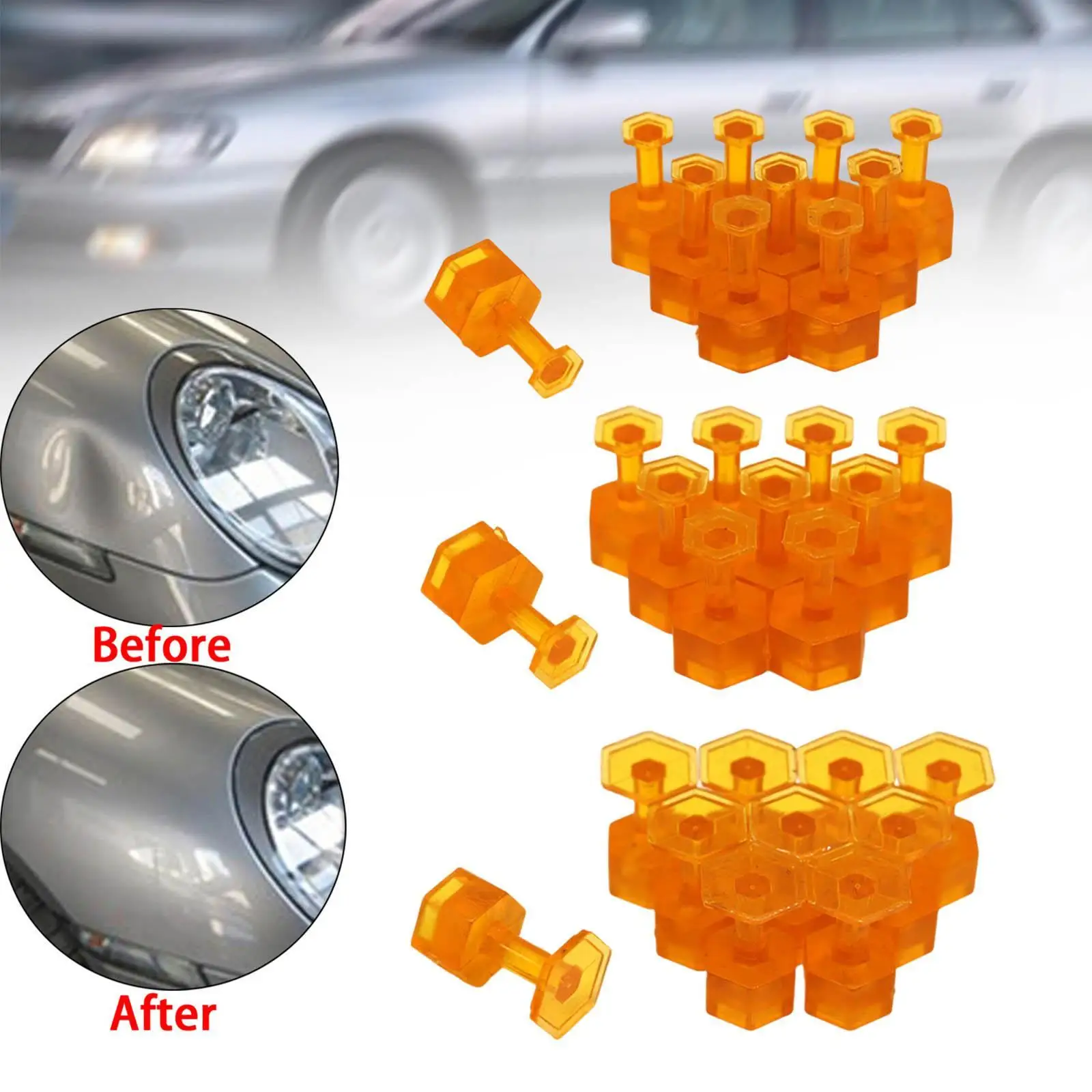 

10Pcs Dent Repair Puller Tabs Equipment Automotive Auto Body Repair Hail Damage Remover Hail Damage Removal Tool Remover Tabs