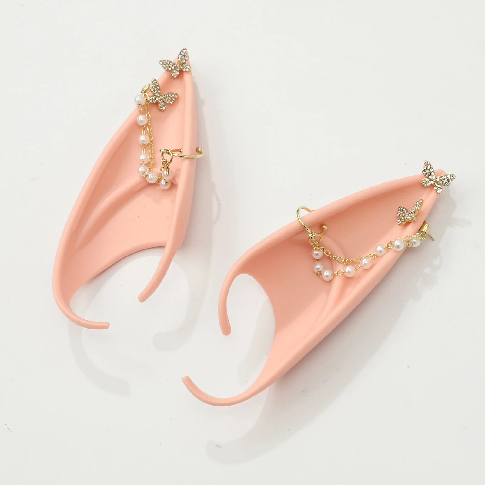 성인 어린이용 라텍스 요정 요정 귀, 무대 공연 코스프레 파티 가장 무도회용 절묘한 현실적인 코스튬 액세서리