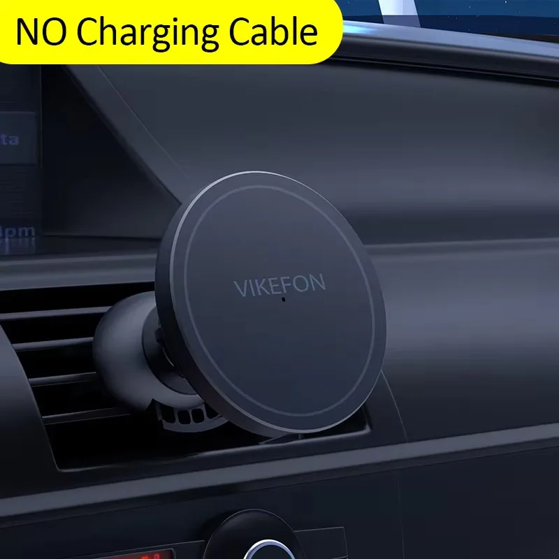 VIKEFON Magnetische Auto Draadloze Oplader Voor iPhone 12 13 14 15 pro max Air Vent Auto Telefoonhouder Stand Snelle Auto Opladen