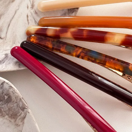 Imagen 2 del producto Clip de pico de pato de acetato para mujer, Clip de flequillo lateral, pasadores de corte de pelo, Clip de acabado de pelo roto, tocado, nuevo