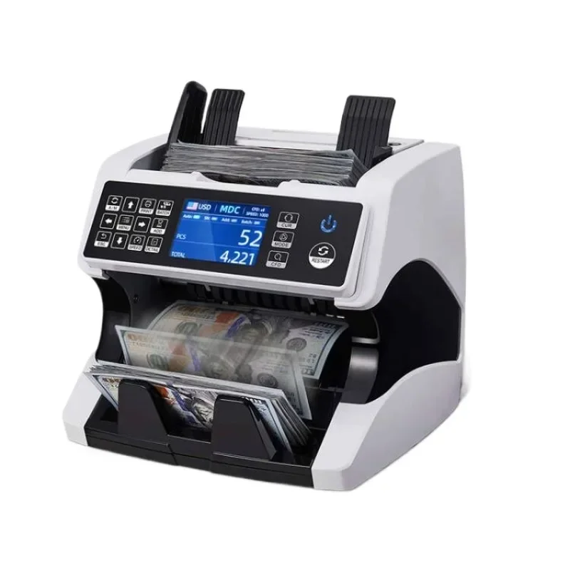 AL-920 Multi-currency Total Vertical Banknote Counting Machine, Dual CIS Image Scanning