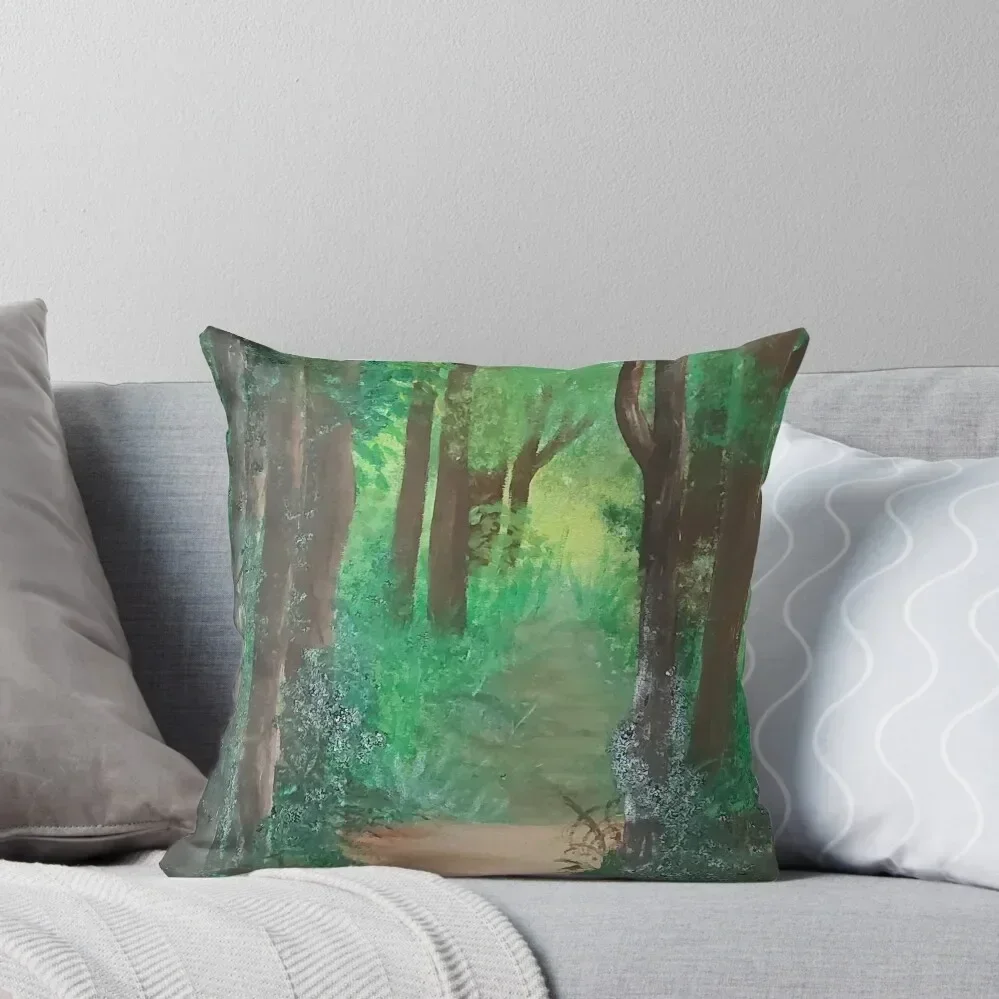 

Forest Path Throw Pillow sleeping pillows Couch Cushions pillow