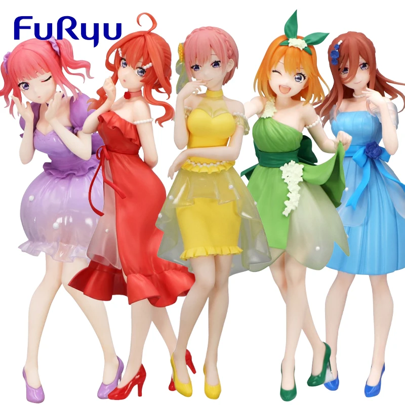 

Оригинальный FuRyu The Quintessential Quintuplets Nakano Itsuki Nakano Ichika Nakono Yotsuba Nakano Miku Аниме Фигурка Модель Подарок