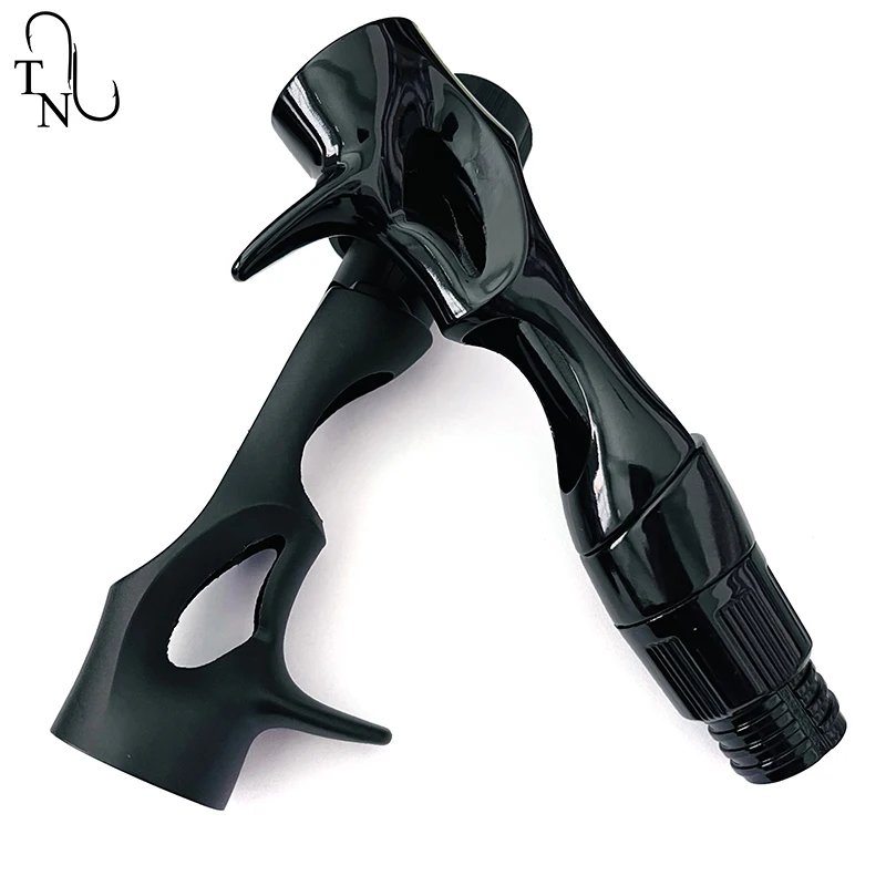 TN51 FCS 16# Bright Black And Black Casting Reel Seat DIY Reel Seat Repair Fishing Rod Building Components