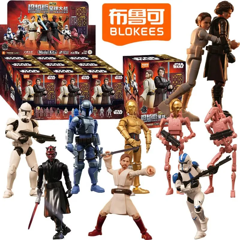 Original Blokees Star Wars Champion Lite Series 2 Classic Movie Model Kit Action Figure Collectible Assemble Model Toy