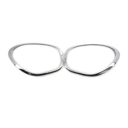 Imagen 2 del producto Para MINI Cooper R60 Countryman S ALL4 11-16 anillo de faro cromado moldura embellecedora cubierta envolvente izquierda derecha 51139801573 51139801574