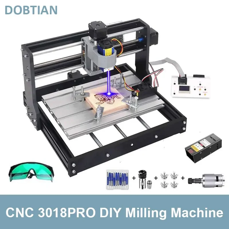 CNC Router 3018 Upgrade Mini CNC Milling Machine with GRBL 1.1 ER11 3 Axis controller with offline for wood engraving