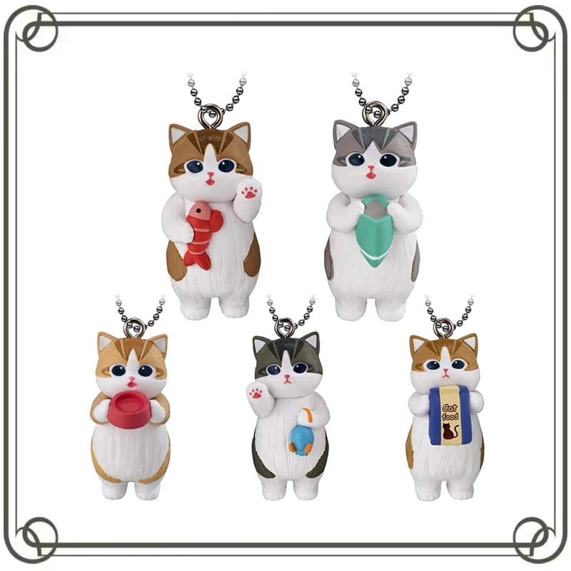 

BANDAI Cat Modeling Doll Keychain Doll Pendant Collectible Toys Kids Gifts Action Figure Model Toys