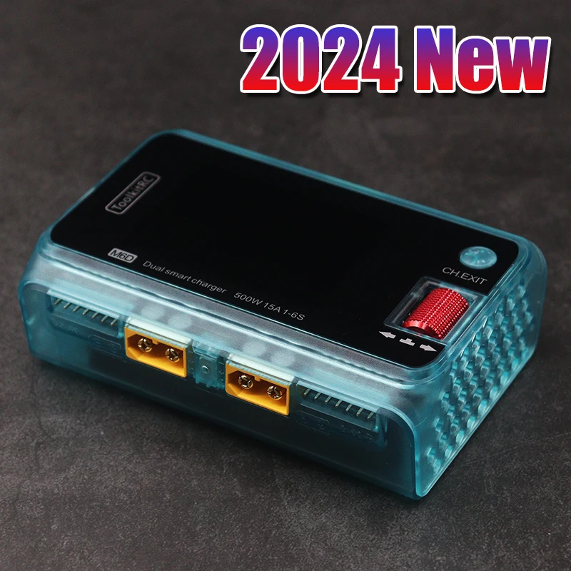

2024 Toolkitrc M6d 500w 15a Dual Channel Mini Charger Discharger For 1-6s Lipo Battery Fpv Model Spare Parts