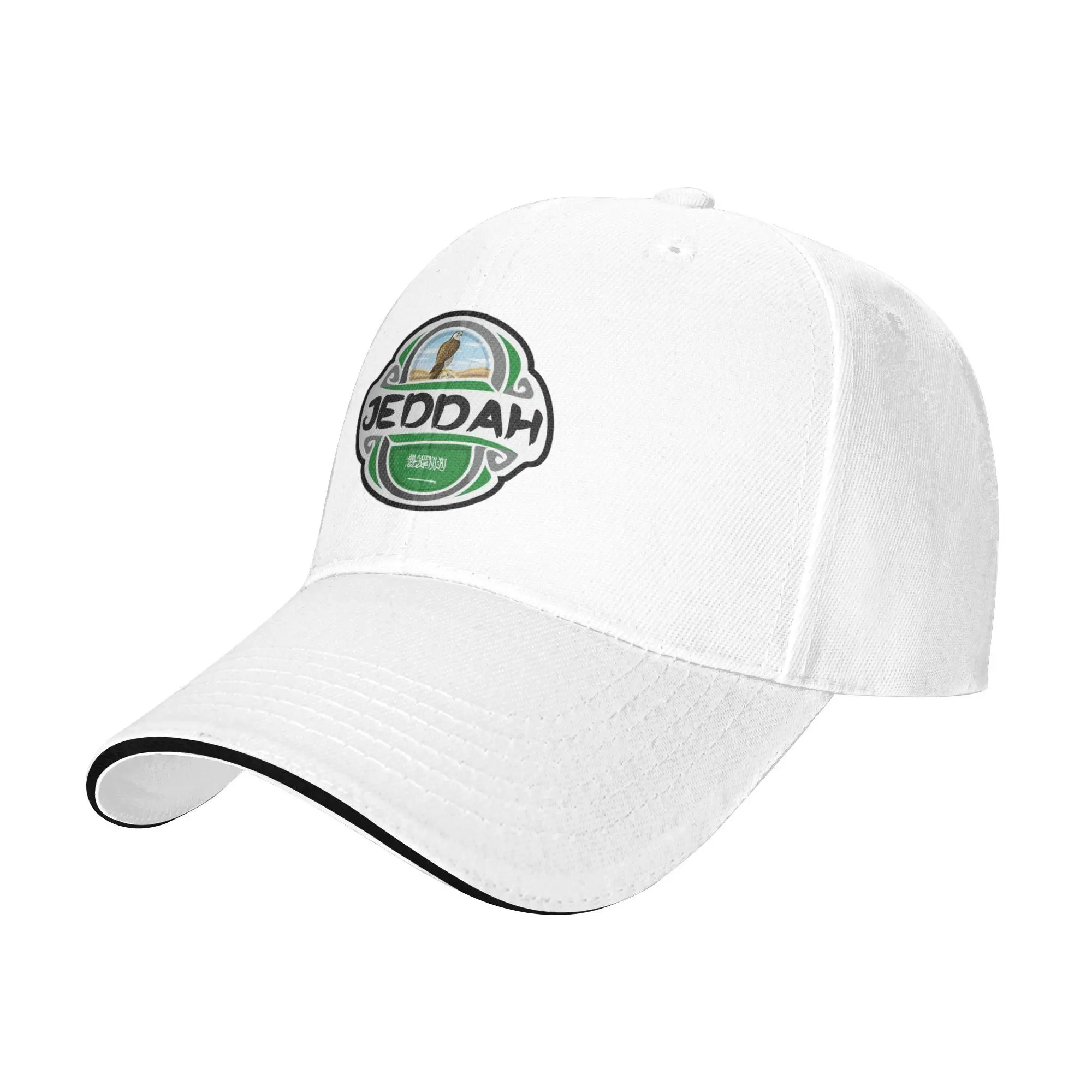 Jeddah المملكة العربية السعودية العلم شارة السفر قابل للتعديل قبعة الصيف Snapback قبعة الرجال قبعة بيسبول الموضة عادية في الهواء الطلق ظلة