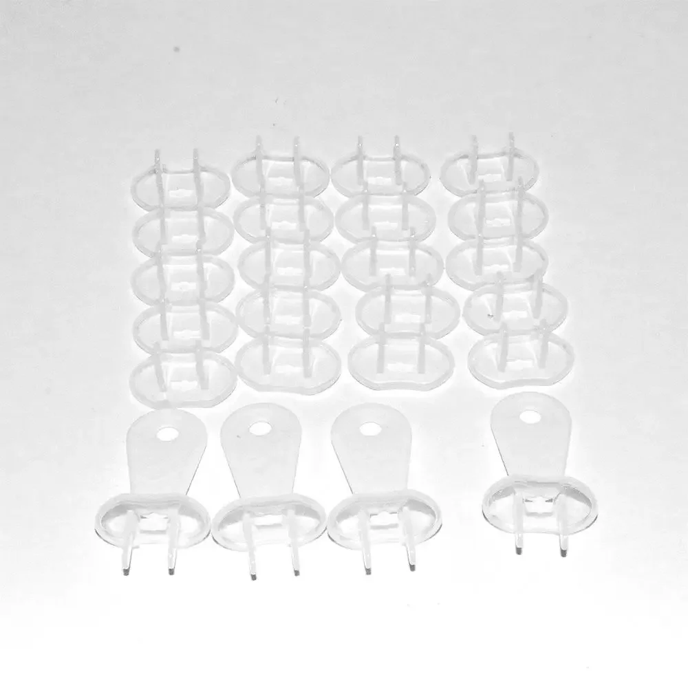 Clear 24 Pcs Toddler Protective Guard Protector Power Proof Electric Shock Socket Lock Cover Outlet Plug Safety