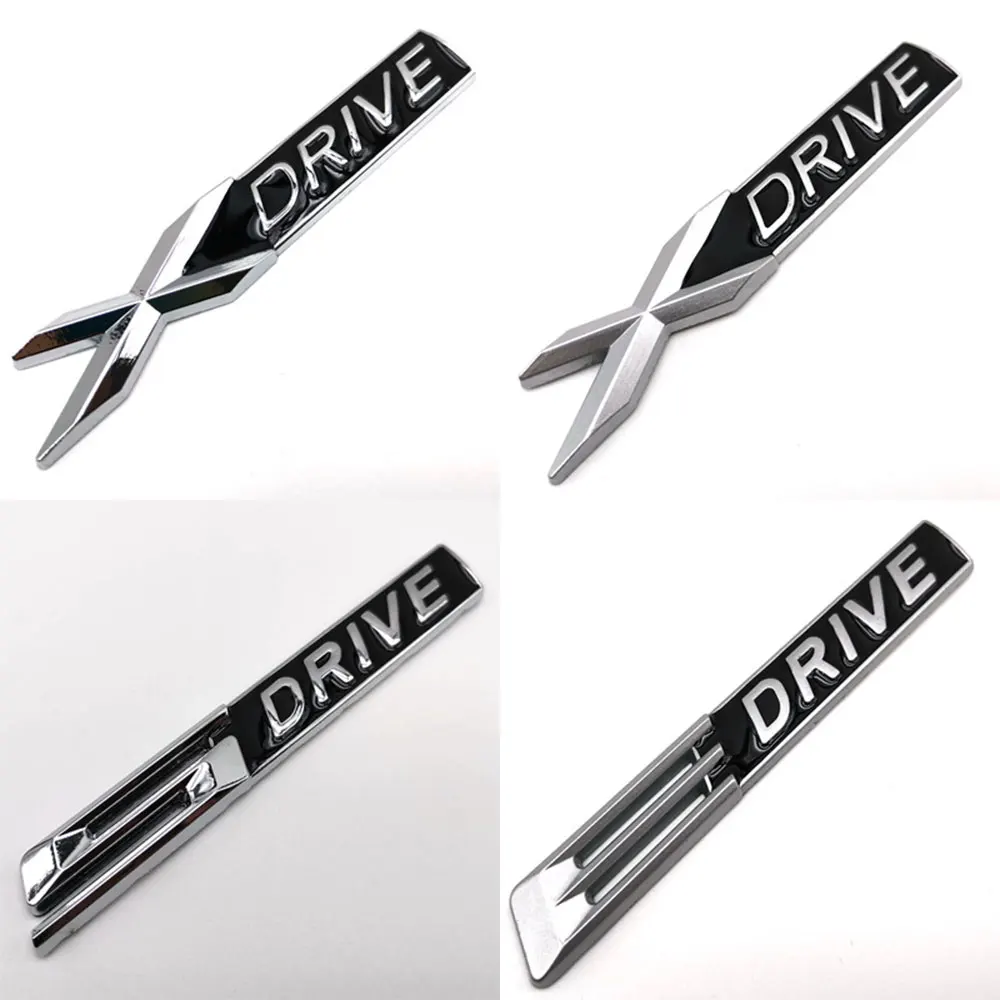 

3D Metal Sdrive Edrive Xdrive Logo Car Sticker Emblem Badge For 3 5 Series E90 E39 E46 F10 F20 F30 X1 X3 X5 X6 Accessories