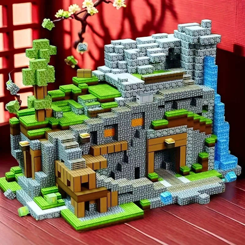 Zufällige magnetische Bausteine Mine World Building Spielzeug Magnet Cube Set für Junge Mädchen Kind DIY Modell Kinder STEM Sensorisches Spielzeug