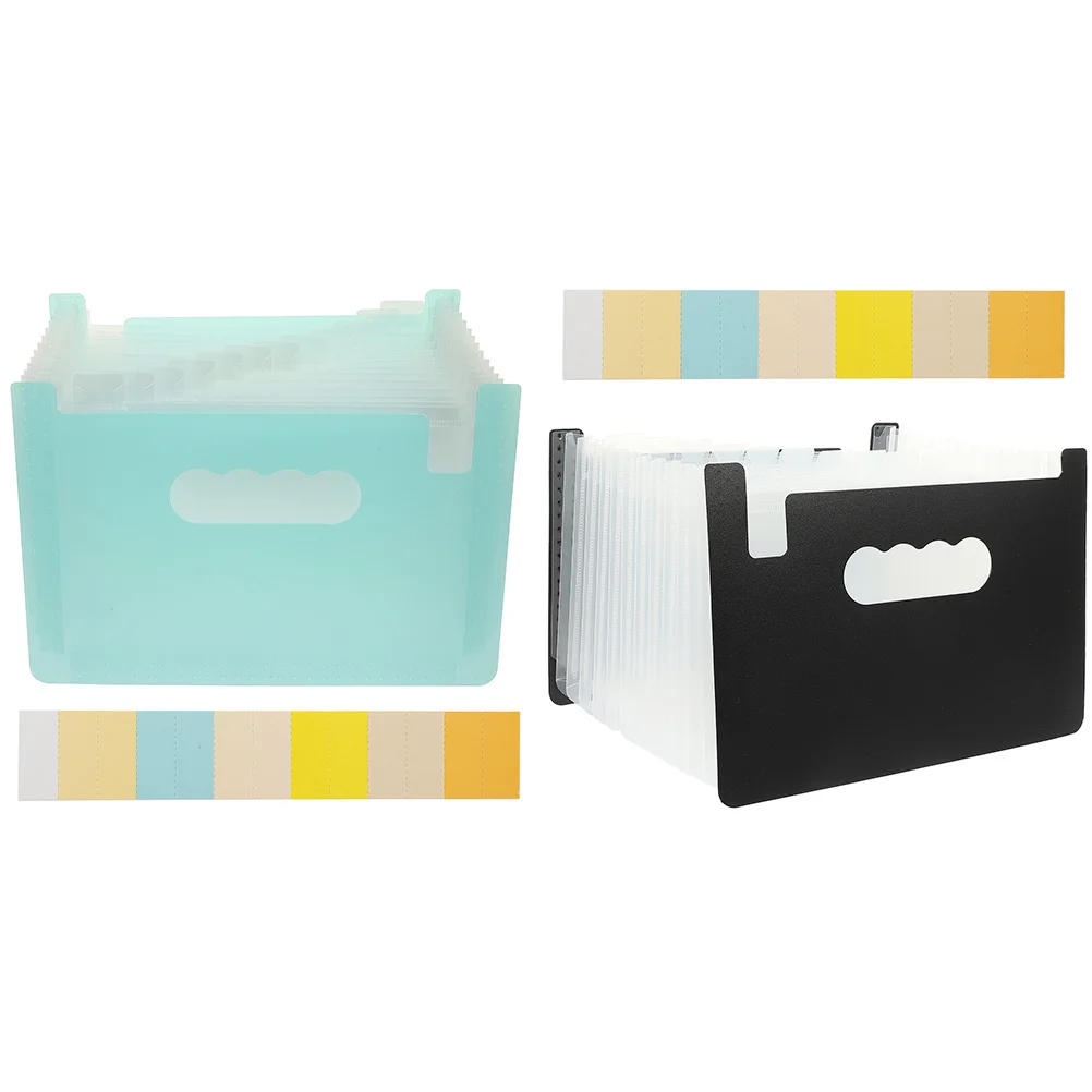 2 قطعة مجلد ملفات المحمولة المنظم حامل الإيصالات الصغيرة للوثائق فواتير الضرائب التعاقد متعدد الطبقات توسيع ملف الورق #5