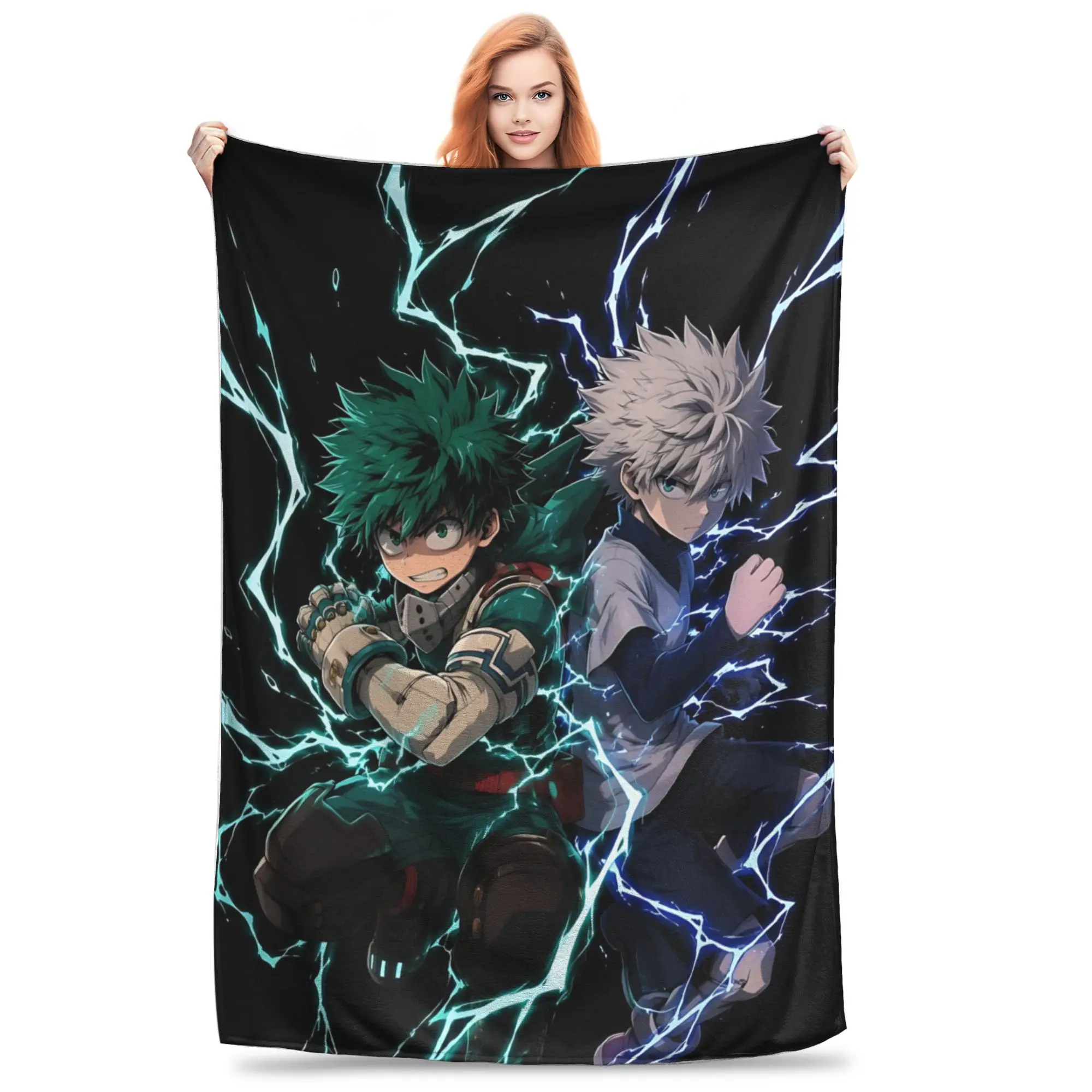 1PC Home Izuku Midoriya Blanket Throw Blanket  Novelty Warm Blanket All Season Gift