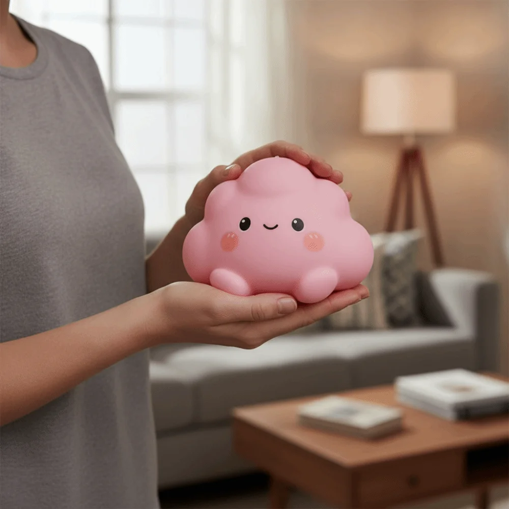 Slow Rebound Cloud Shape Squishy Slow Rising Super Soft Cloud Squeeze Assorted Colors Cute Slow Rising Birthday Gifts
