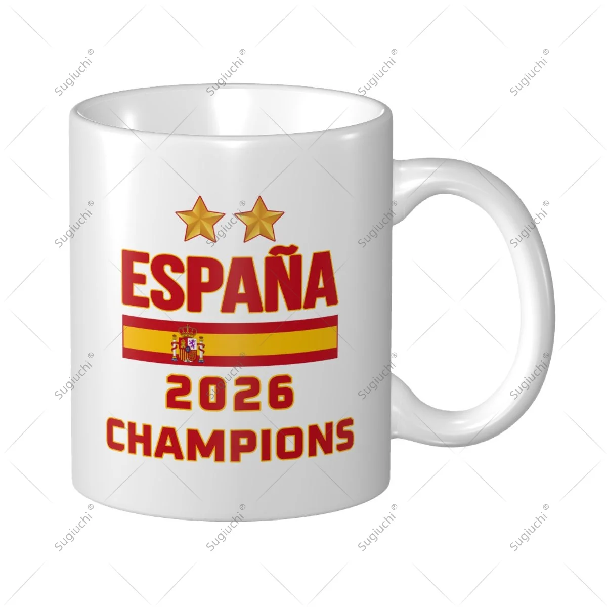 Mark Cup Mug ESPANA Spain 2 Star 2026 Champions Coffee Mugs Tea Milk Water Cup Travel Mugs For Office Home