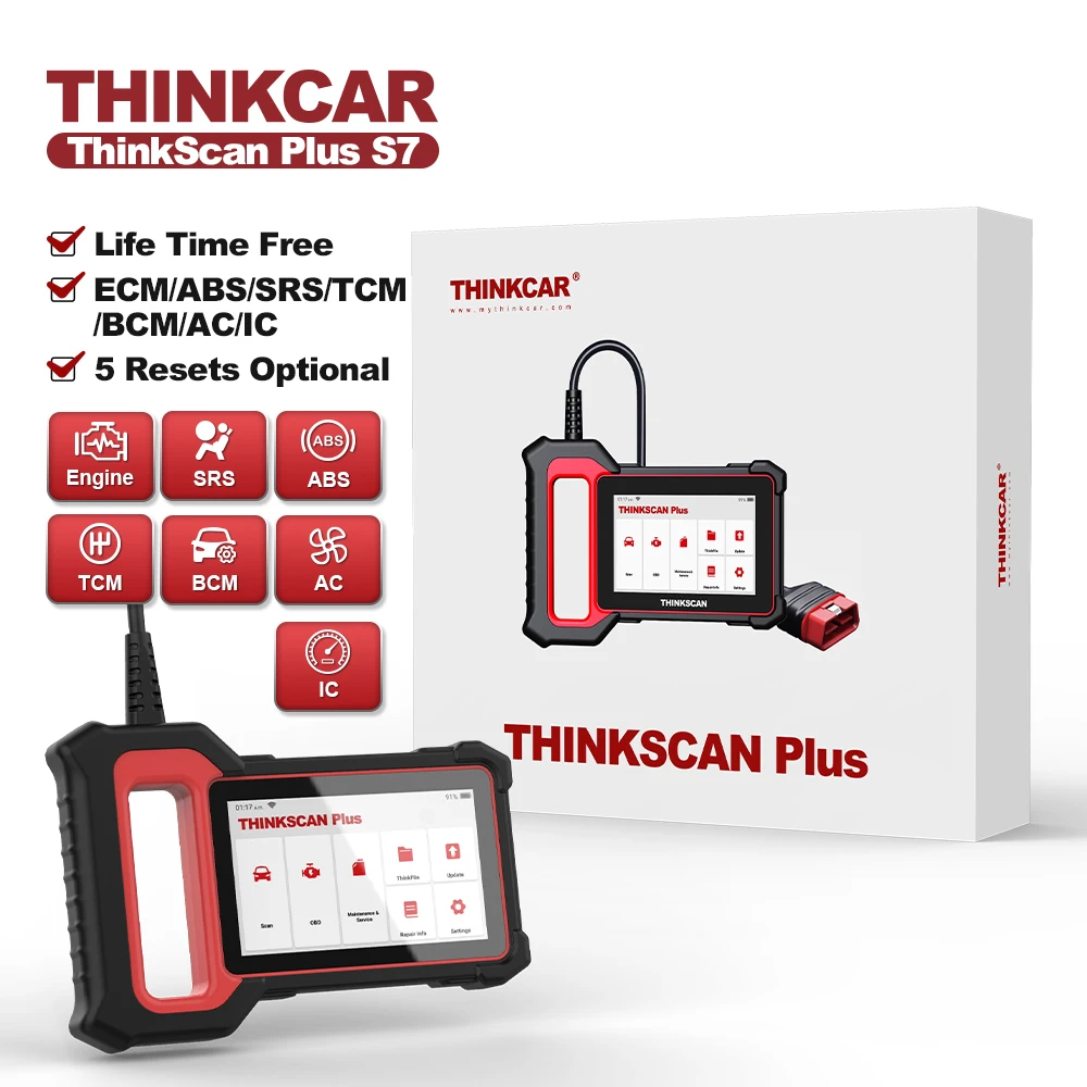 Thinkcar thinks can plus s4 s7 abs srs ecm system auto diagnose tools obd2 auto scanner obd 2 code codierer leser kostenloses update