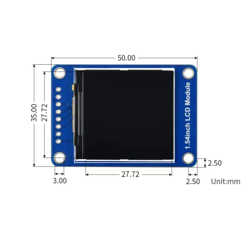 Pour pi,ipsスクリーン,65k,rgb,240x240解像度,spiインターフェイス,arduino,stm32,1.54in用のLCDディスプレイモジュール