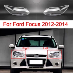For Ford Focus 2012 2013 2014 Car Headlight Cover Left/Right PVC Headlight Shell Plexiglass Headlamp Shell Car Accessories