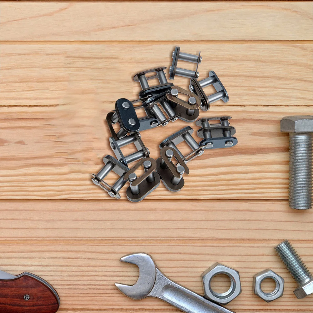 

12Pcs Heavy Duty Motorcycle Chain Link Roller Connecting Link Quick Release Chain Joint for Atv Quick Release Buckle