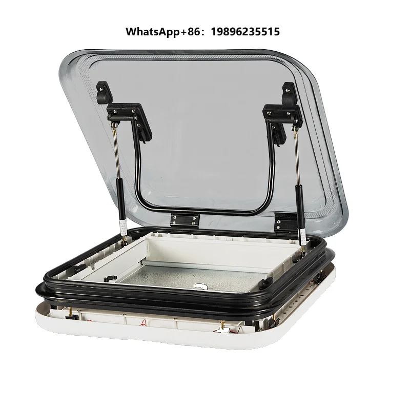 Manual Roof Skylight for RV Caravan Camping Car Aluminum Top Frame Sunroof