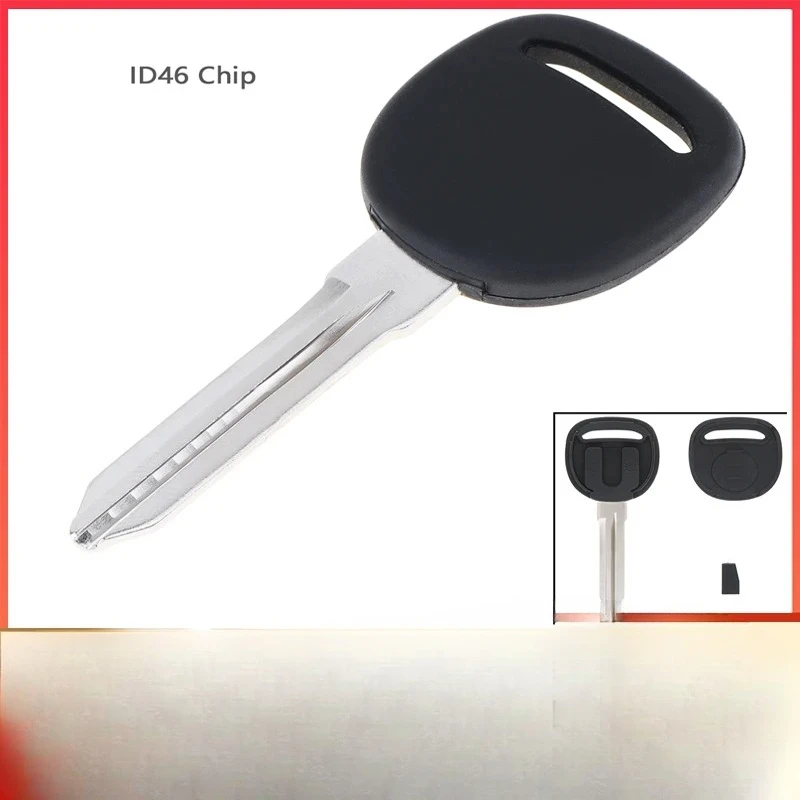 

1 Pc Black PP Replacement Transponder Ignition Key Uncut Blade Blank Car Key with ID 46 Chip Fit for Chevrolet Cars