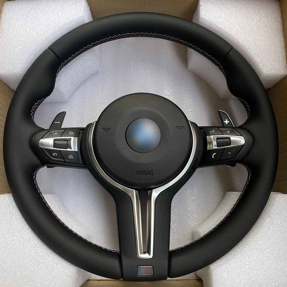 Interior Leather M Sport Steering Wheel For BMW F10 F11 F20 F21 F30 F31 F34 F32 F33 F36 F20 F22 F23 F48 M3 M5 M6 Steering Wheel view 3