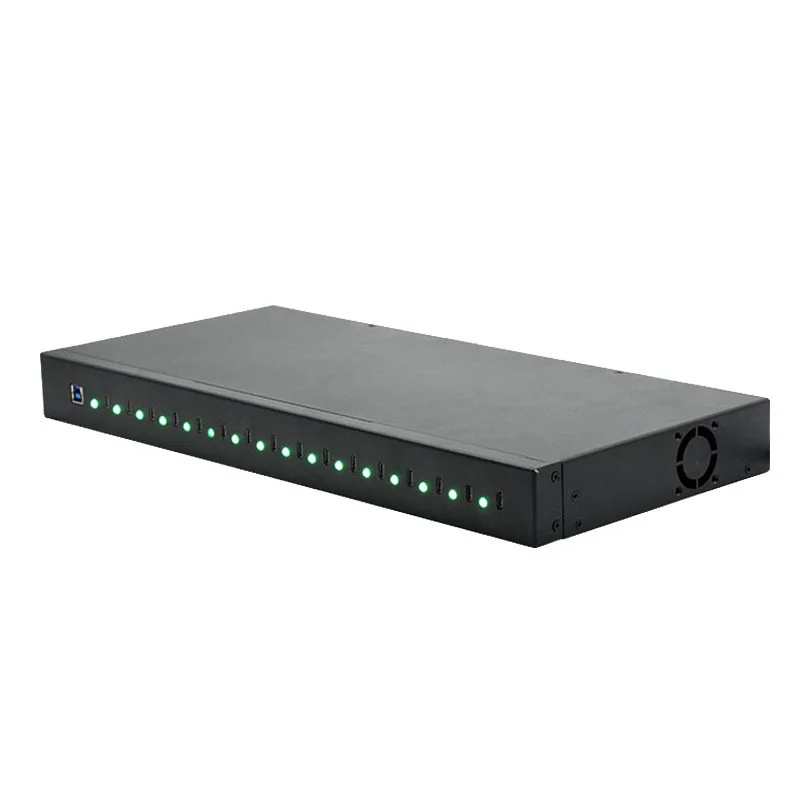 16-port TYPE-C 3.0 rack-mount hub, 5GB/s multi-port rack-mount hub