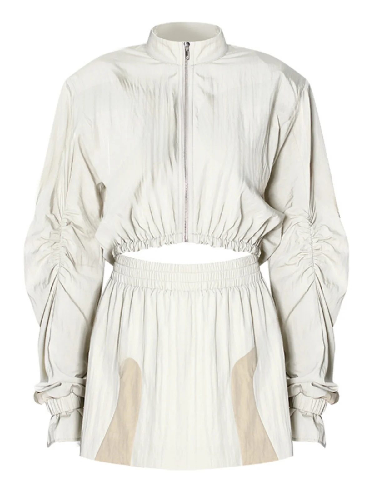 

Спортивный костюм STUDIO с цветочным принтом, плиссированной юбкой и длинным рукавом, женский, модный, весна-лето, новинка