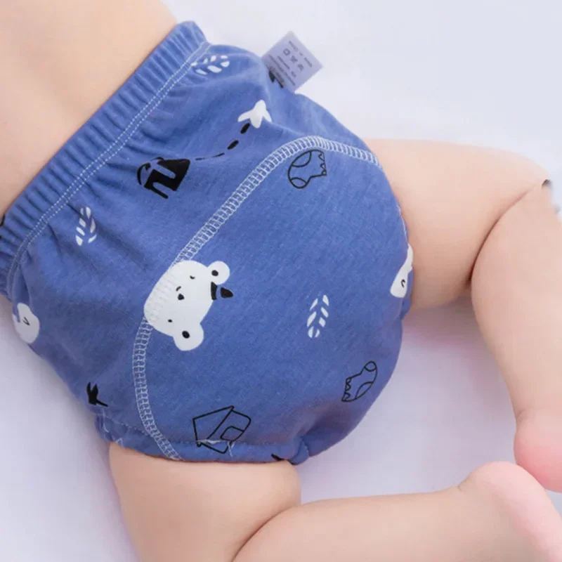 6 Layers of Waterproof and Reusable Cotton Baby Training Pants Baby Shorts Underwear Baby Diapers Diapers Underwear Diaper