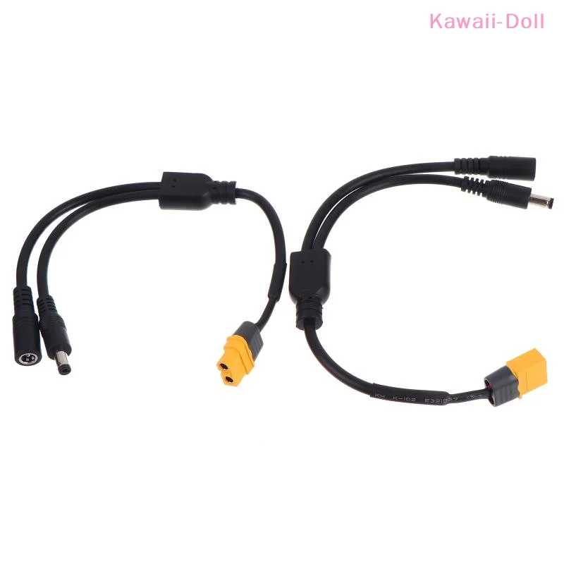[DO]Connector Head Convert To 2xDC Female Male Adapter Charging Conversion Plug Power Cable[DO]