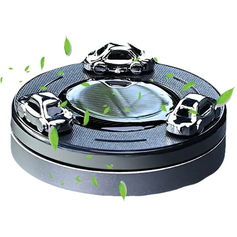 Solar Car Air Freshener Interior Solar Powered Oil Air Diffuser Vehicle Interior Accessories Air Freshener for Cars Auto Suvs