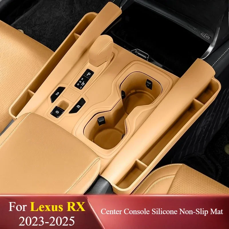Center Console Non‑Slip Mat Protective Pad Anti‑Dust Interior Mod Car Accessories For Lexus RX350h/RX300/RX450h/RX500h 2023-2025