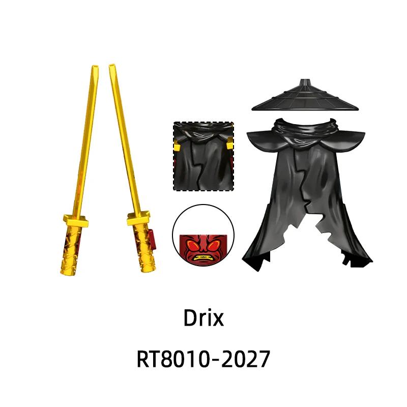 RT8010 Drix Kur Nokt Zarkt Rox 모델 블록 MOC 벽돌 세트 선물 장난감