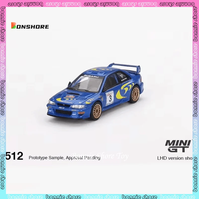 Mini Gt Car Model 1/64 Subaru Impreza Winged Leopard WRC Winner cars model alloy champion limited ecition model boy birthday toy