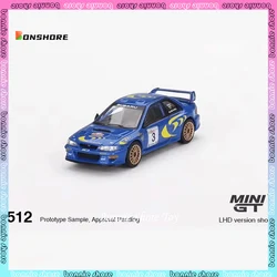 Mini Gt Car Model 1/64 Subaru Impreza Winged Leopard WRC Winner cars model alloy champion limited ecition model boy birthday toy