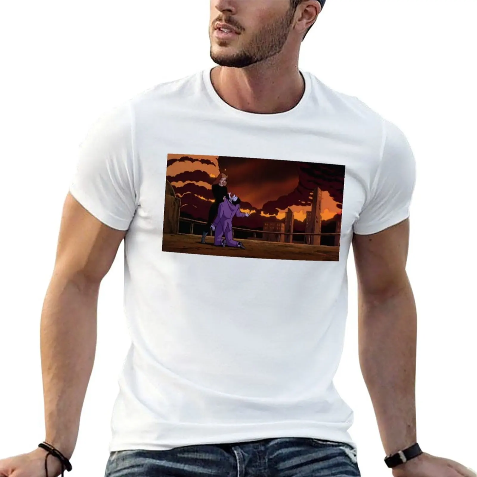 Фото Футболка Mask of the Phantasm, дизайнерские футболки G-Man, мужские футболки, футболки с аниме-принтами, футболка оверсайз