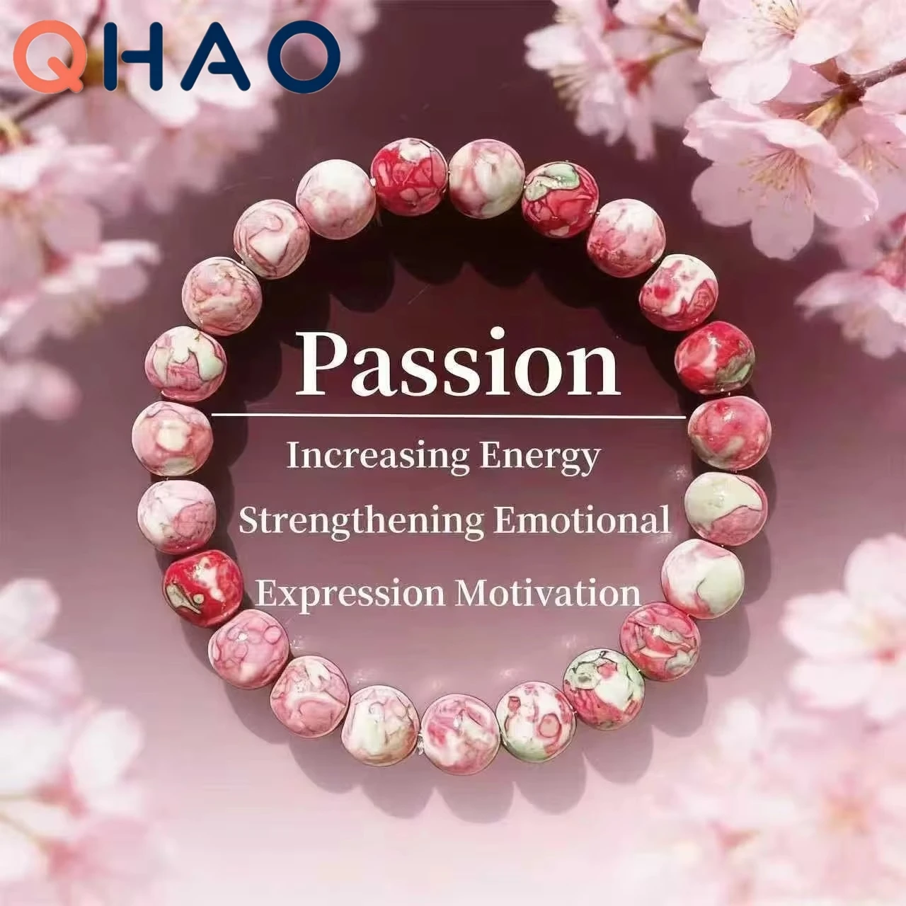 Colorful Imperial Jasper Rose Quartz Beaded Bracelet Women Fashion Jewelry for Love and Friendship Bracelet for Women Charm image 2