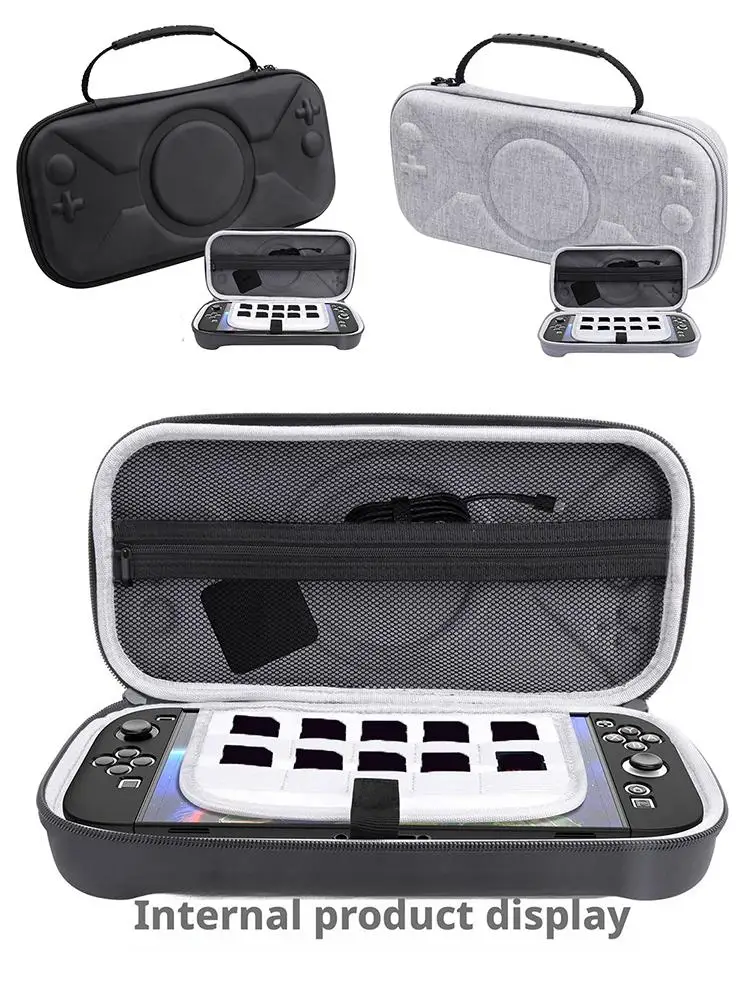حقيبة لـ Nintnedo 2 المحمولة الصلبة إيفا تحمل لعبة وحدة التحكم في جميع النواحي حقيبة التخزين ملحق المنظم J7h5